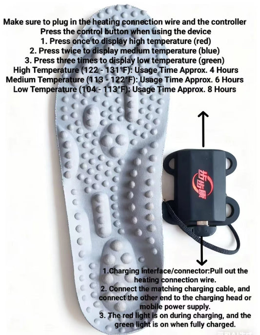 Smart Heated Insole Instruction Manual